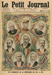 Prezidenti Francouzské republiky v letech 1817 až 1913, ilustrace přední obálky z 